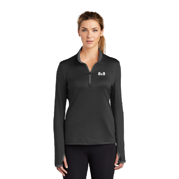 Ladies Nike Dri-FIT Stretch 1/2-Zip Cover-Up